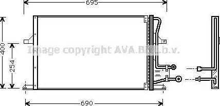 Ava Quality Cooling FDA5227 - Кондензатор, климатизация vvparts.bg