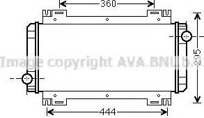 Ava Quality Cooling FDA2044 - Радиатор, охлаждане на двигателя vvparts.bg