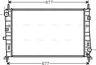 Ava Quality Cooling FDA2165 - Радиатор, охлаждане на двигателя vvparts.bg