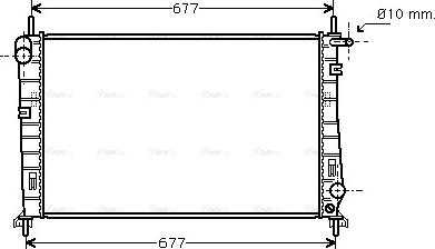 Ava Quality Cooling FDA2185 - Радиатор, охлаждане на двигателя vvparts.bg