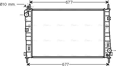 Ava Quality Cooling FDA2335 - Радиатор, охлаждане на двигателя vvparts.bg