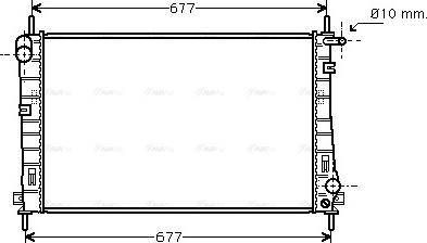 Ava Quality Cooling FDA2336 - Радиатор, охлаждане на двигателя vvparts.bg