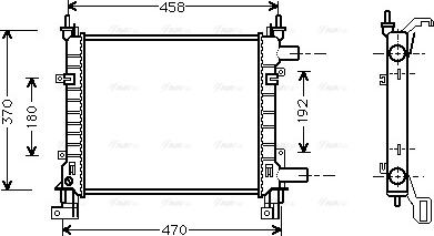 Ava Quality Cooling FDA2260 - Радиатор, охлаждане на двигателя vvparts.bg