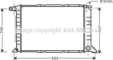 Ava Quality Cooling FDA2261 - Радиатор, охлаждане на двигателя vvparts.bg