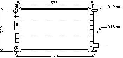 Ava Quality Cooling FDA2217 - Радиатор, охлаждане на двигателя vvparts.bg