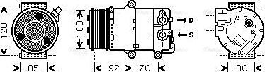 Ava Quality Cooling FDAK415 - Компресор, климатизация vvparts.bg