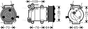 Ava Quality Cooling FDAK418 - Компресор, климатизация vvparts.bg