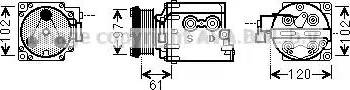 Ava Quality Cooling FD K436 - Компресор, климатизация vvparts.bg