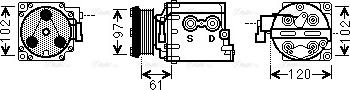 Ava Quality Cooling FDAK436 - Компресор, климатизация vvparts.bg