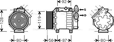 Ava Quality Cooling FDAK431 - Компресор, климатизация vvparts.bg