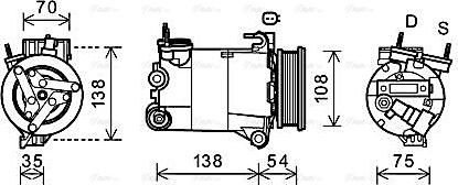 Ava Quality Cooling FDAK478 - Компресор, климатизация vvparts.bg