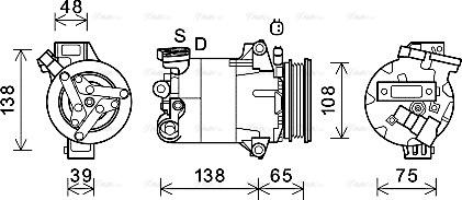 Ava Quality Cooling FDAK595 - Компресор, климатизация vvparts.bg