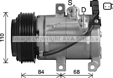 Ava Quality Cooling FDK682 - Компресор, климатизация vvparts.bg