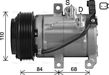 Ava Quality Cooling FDAK682 - Компресор, климатизация vvparts.bg