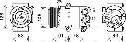 Ava Quality Cooling FDAK621 - Компресор, климатизация vvparts.bg