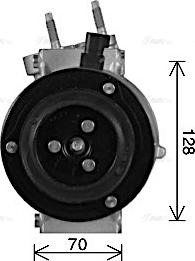 Ava Quality Cooling FDAK674 - Компресор, климатизация vvparts.bg