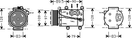 Ava Quality Cooling FDAK082 - Компресор, климатизация vvparts.bg