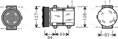 Ava Quality Cooling FDAK167 - Компресор, климатизация vvparts.bg