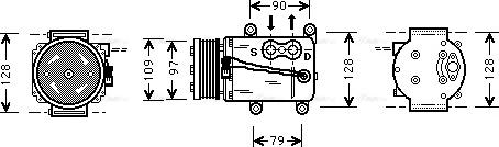 Ava Quality Cooling FD K105 - Компресор, климатизация vvparts.bg