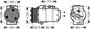 Ava Quality Cooling FDAK394 - Компресор, климатизация vvparts.bg