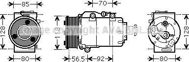 Ava Quality Cooling FD K394 - Компресор, климатизация vvparts.bg