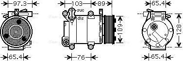 Ava Quality Cooling FDAK391 - Компресор, климатизация vvparts.bg