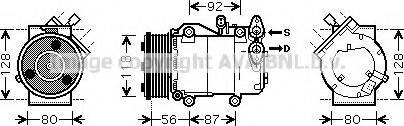 Ava Quality Cooling FD K393 - Компресор, климатизация vvparts.bg