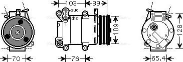 Ava Quality Cooling FDAK392 - Компресор, климатизация vvparts.bg