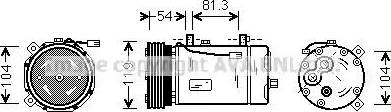 Ava Quality Cooling FDAK306 - Компресор, климатизация vvparts.bg