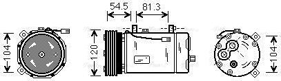 Ava Quality Cooling FDAK307 - Компресор, климатизация vvparts.bg