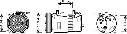 Ava Quality Cooling FDAK321 - Компресор, климатизация vvparts.bg