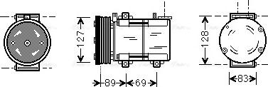 Ava Quality Cooling FDAK322 - Компресор, климатизация vvparts.bg