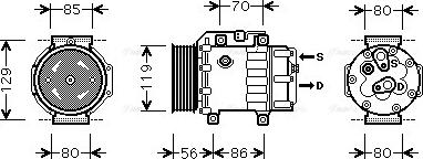 Ava Quality Cooling FDAK378 - Компресор, климатизация vvparts.bg