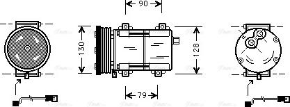 Ava Quality Cooling FDAK284 - Компресор, климатизация vvparts.bg