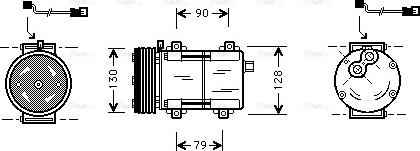 Ava Quality Cooling FDAK280 - Компресор, климатизация vvparts.bg