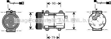 Ava Quality Cooling FD K282 - Компресор, климатизация vvparts.bg