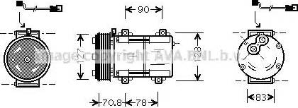 Ava Quality Cooling FD K281 - Компресор, климатизация vvparts.bg