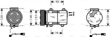 Ava Quality Cooling FDAK288 - Компресор, климатизация vvparts.bg