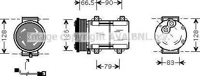 Ava Quality Cooling FD K276 - Компресор, климатизация vvparts.bg