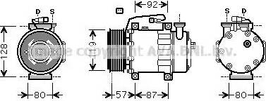 Ava Quality Cooling FDK468 - Компресор, климатизация vvparts.bg