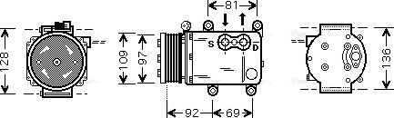 Ava Quality Cooling FD K419 - Компресор, климатизация vvparts.bg