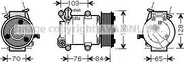 Ava Quality Cooling FD K418 - Компресор, климатизация vvparts.bg