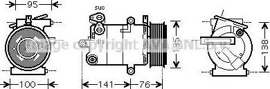 Ava Quality Cooling FD K417 - Компресор, климатизация vvparts.bg