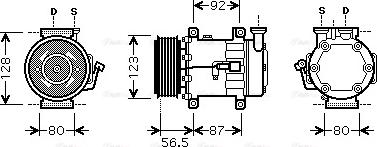 Ava Quality Cooling FD K432 - Компресор, климатизация vvparts.bg