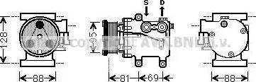 Ava Quality Cooling FD K437 - Компресор, климатизация vvparts.bg