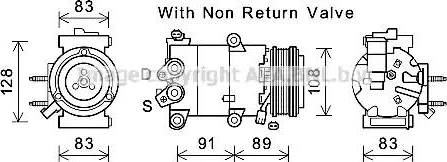 Ava Quality Cooling FDK588 - Компресор, климатизация vvparts.bg