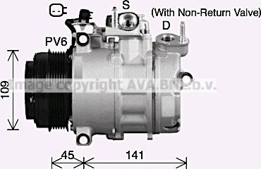 Ava Quality Cooling FDK692 - Компресор, климатизация vvparts.bg