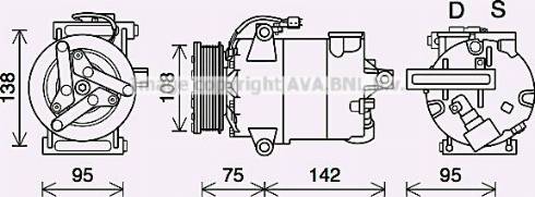 Ava Quality Cooling FDK635 - Компресор, климатизация vvparts.bg