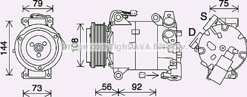 Ava Quality Cooling FDK636 - Компресор, климатизация vvparts.bg