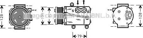 Ava Quality Cooling FD K340 - Компресор, климатизация vvparts.bg